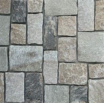 Bentuk Istana Batu Longgar Semulajadi Beige Warna Berkarat JRSC-054